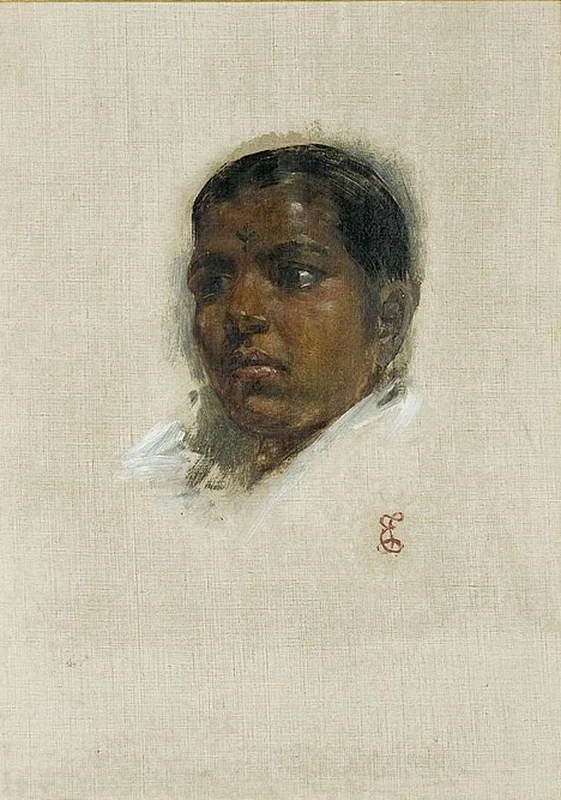 Ritratto di giovane ragazzo orientale